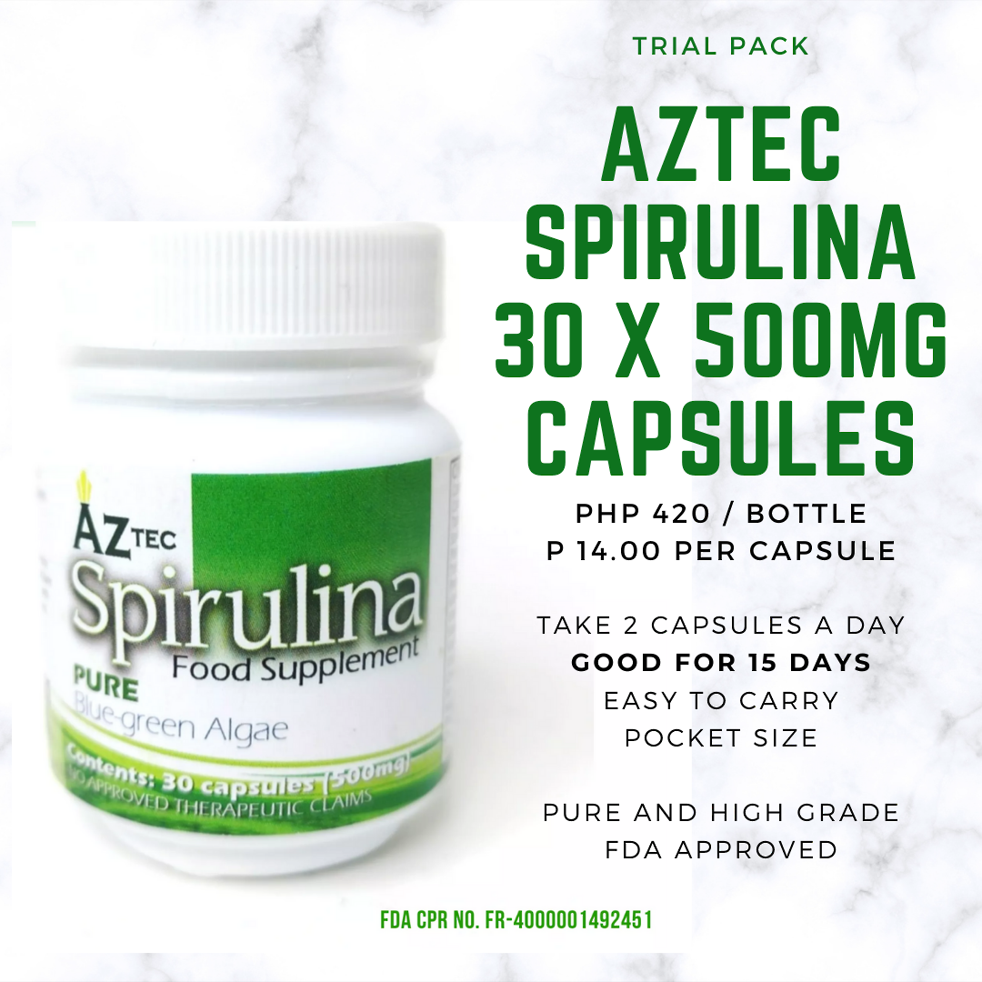 Aztec Spirulina 30 Capsules image 1